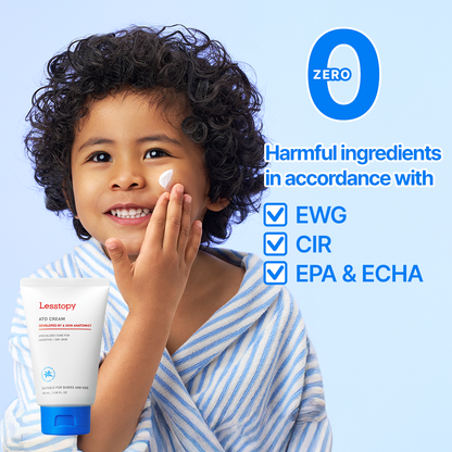 Lesstopy ATO Cream for Infants, Organic Sensitive Skin Moisturizer