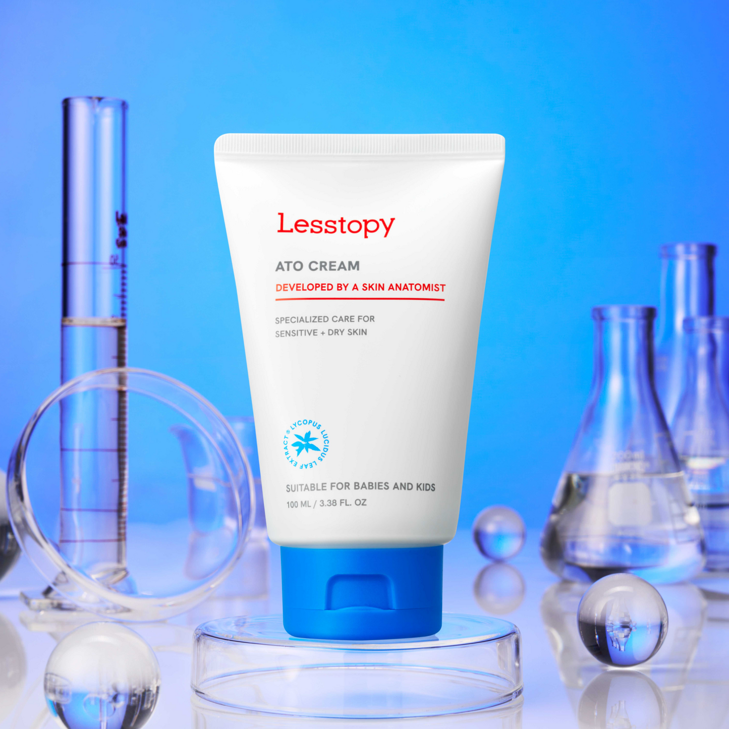 Lesstopy ATO Cream for Kids - Organic, Eczema & Sensitive Skin Care